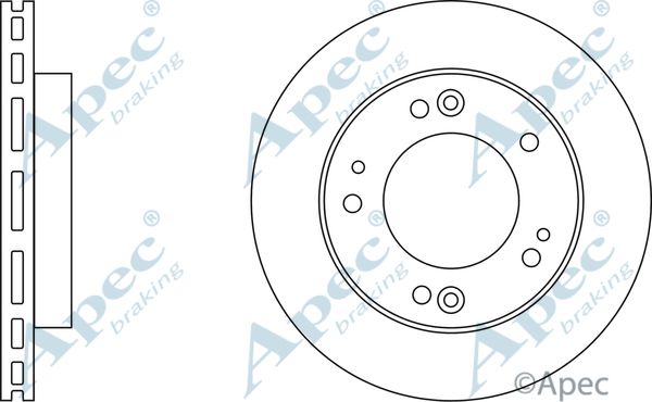 APEC BRAKING Тормозной диск DSK2054